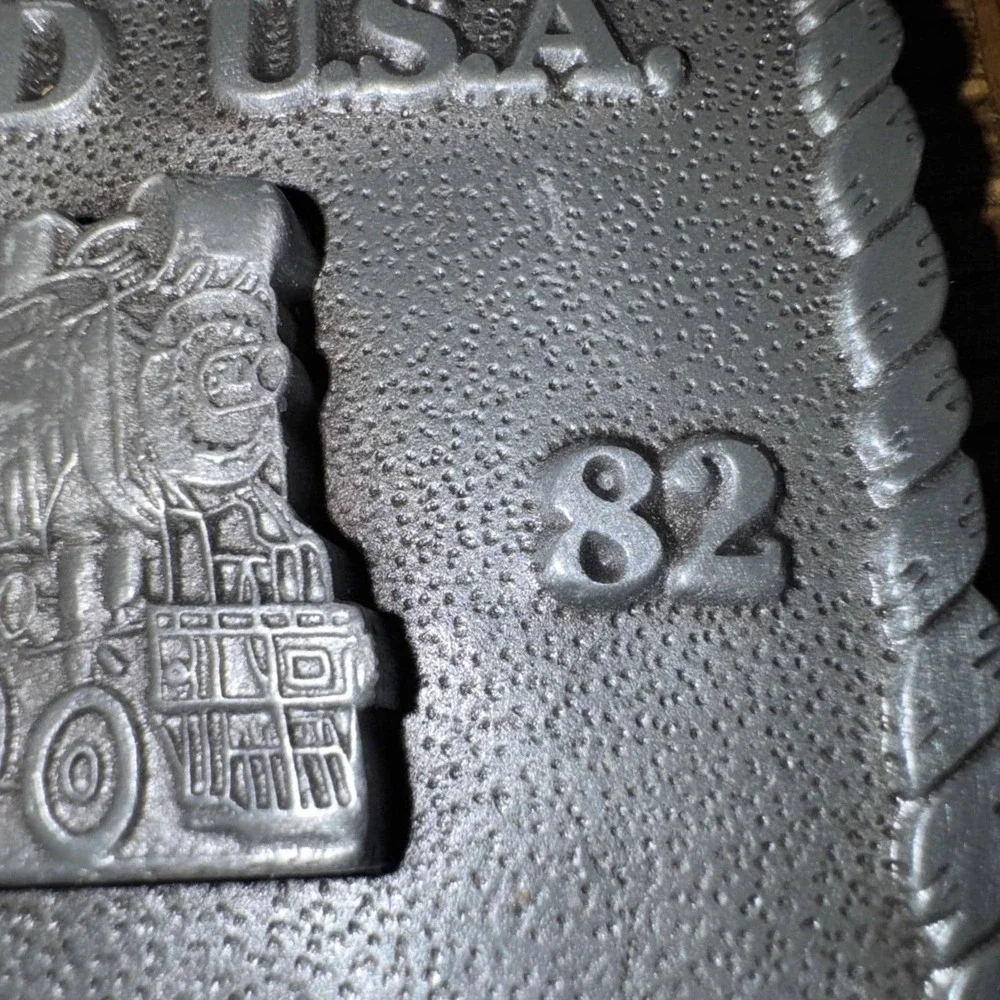 Vintage Rare Old Trainland 1982 Locomotive Engine Railroad   Belt BUCKLE